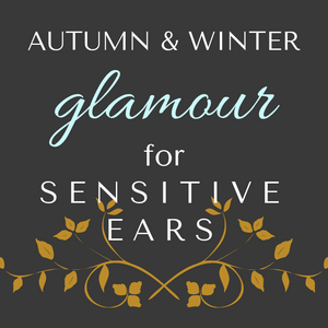 Glamorous styles of hypoallergenic earrings for sensitive ears in jewel tones for Autumn and Winter by Pretty Sensitive Ears