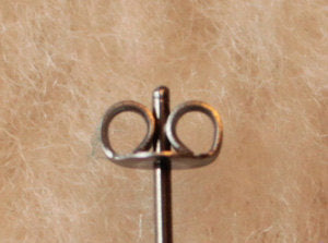 Goldstone Gemstone, Large (Niobium, Titanium, or Surgical Steel Stud Earrings) - Pretty Sensitive Ears